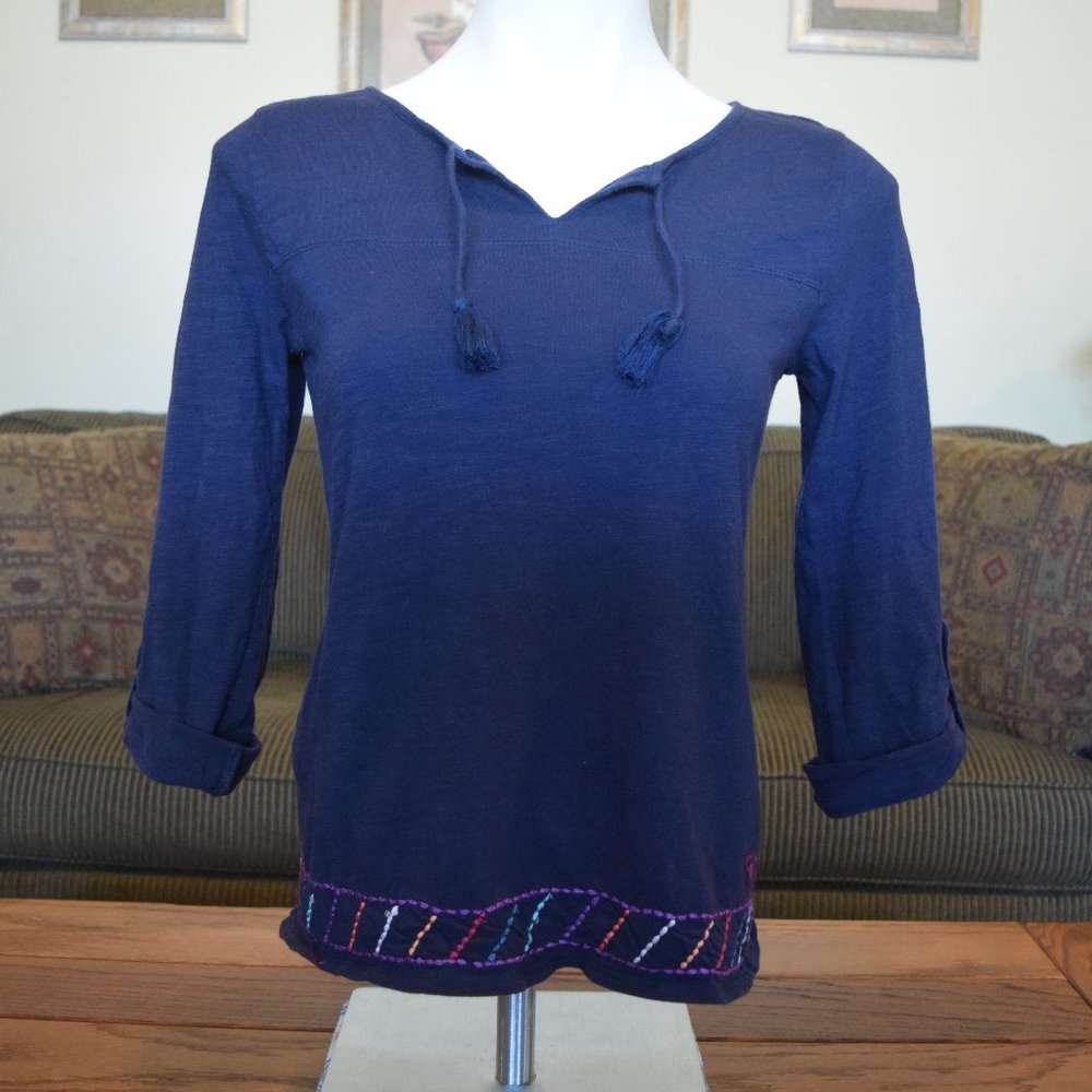 🌸 Roxy Girl Navy Blue Top